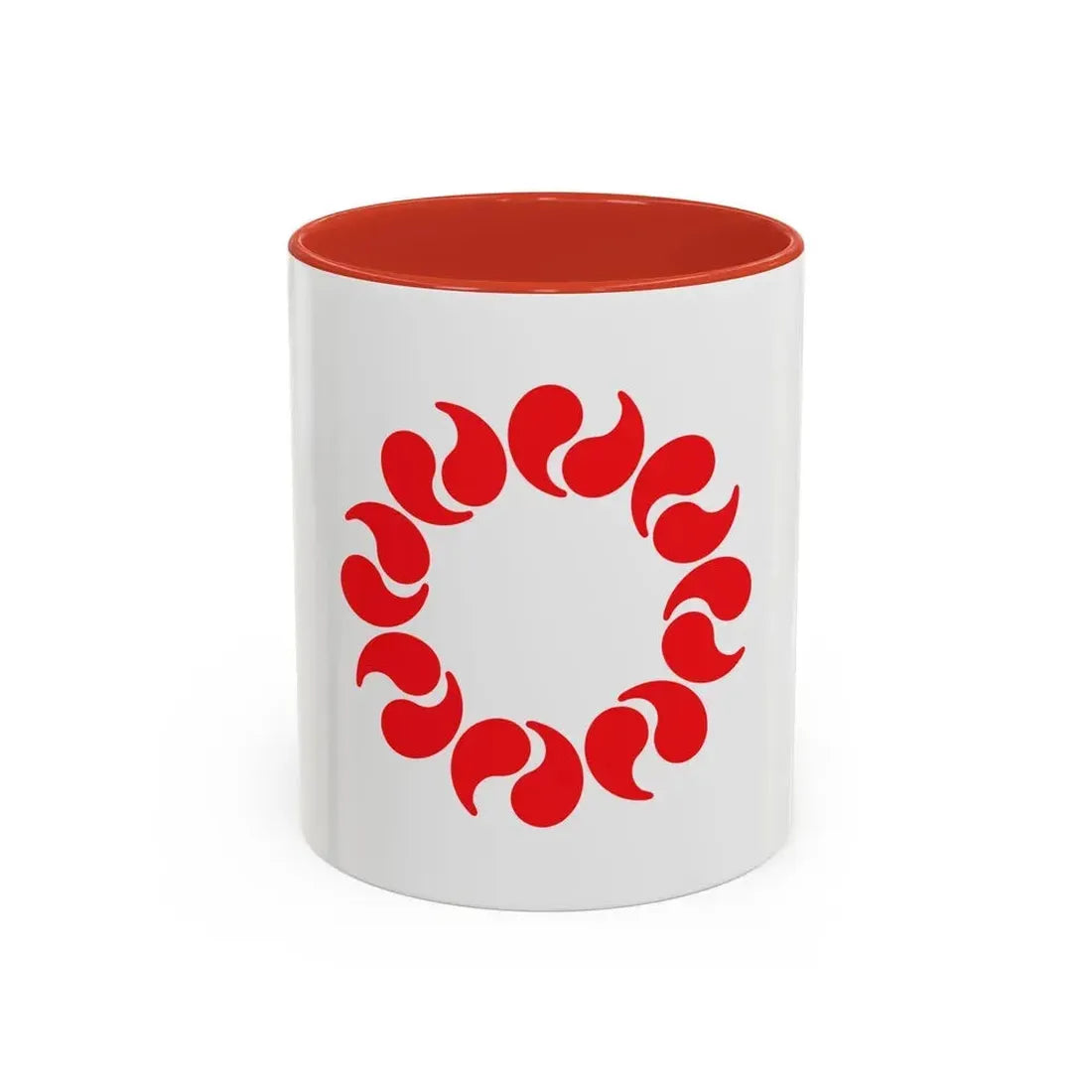 Flag of Saitama Prefecture Japan - Accent Coffee Mug 11oz Red - Go Mug Yourself