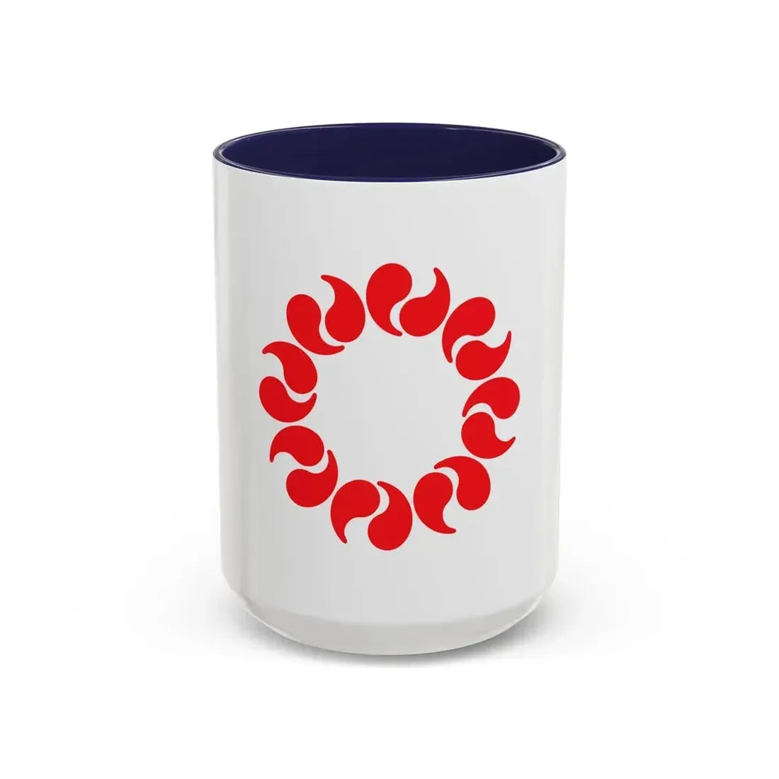 Flag of Saitama Prefecture Japan - Accent Coffee Mug 15oz Navy - Go Mug Yourself