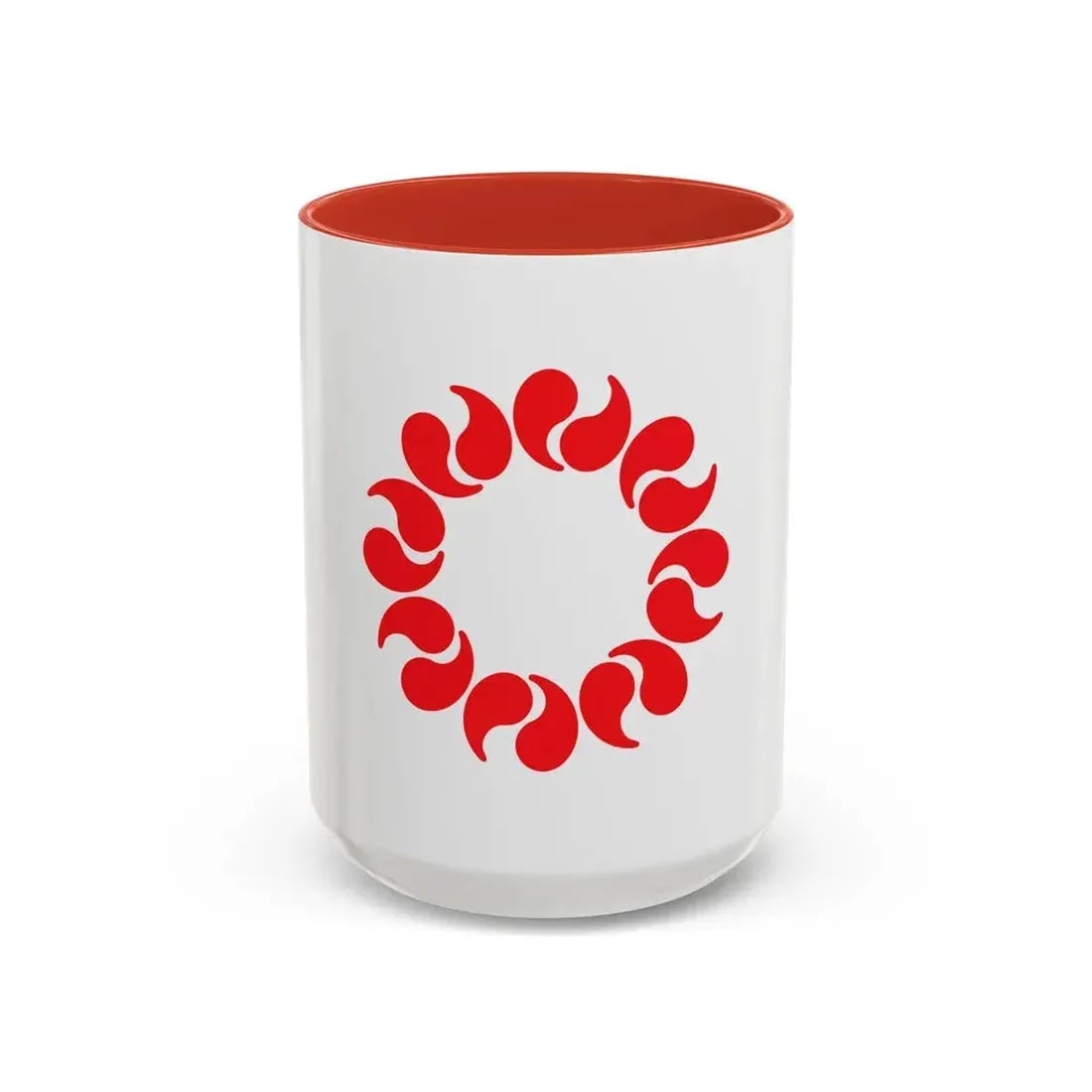 Flag of Saitama Prefecture Japan - Accent Coffee Mug 15oz Red - Go Mug Yourself
