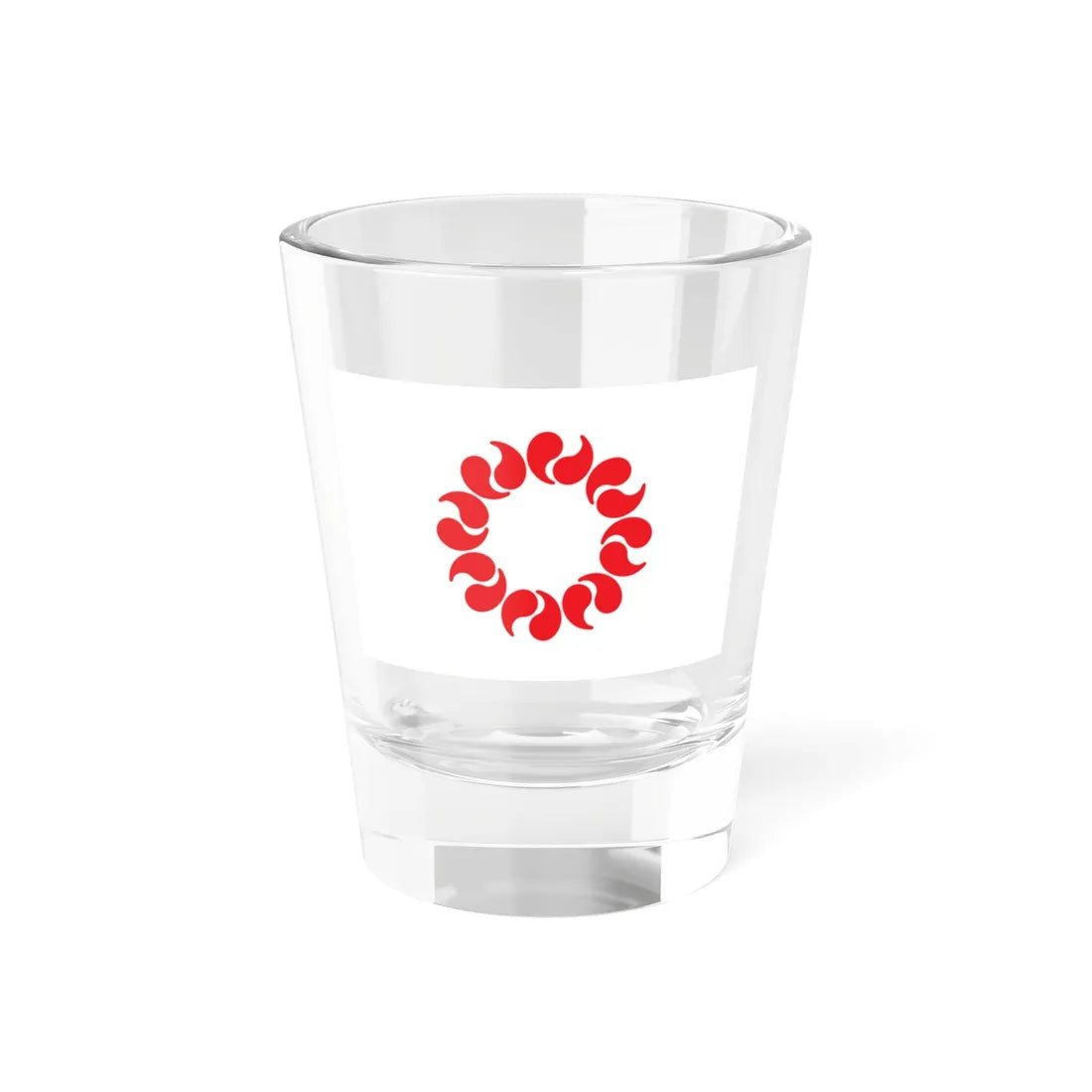 Flag of Saitama Prefecture (Japan) Shot Glass 1.5oz 1.5oz - Go Mug Yourself