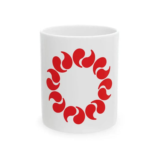 Flag of Saitama Prefecture (Japan) White Coffee Mug 11oz - Go Mug Yourself