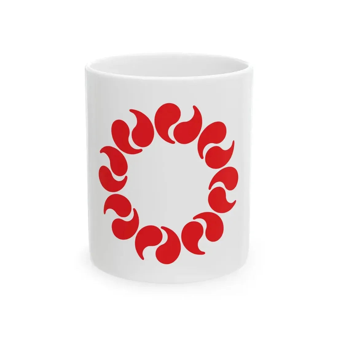 Flag of Saitama Prefecture (Japan) White Coffee Mug 11oz - Go Mug Yourself