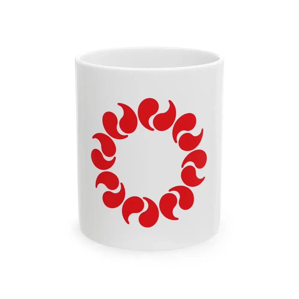 Flag of Saitama Prefecture Japan - White Coffee Mug 11oz - Go Mug Yourself