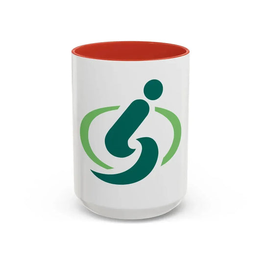 Flag of Saitama Saitama Japan - Accent Coffee Mug 15oz Red - Go Mug Yourself