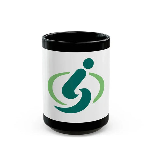 Flag of Saitama Saitama Japan - Black Coffee Mug 15oz - Go Mug Yourself