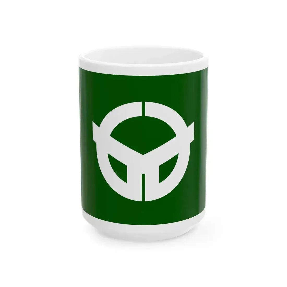 Flag of Saji Tottori 1967-2004 (Japan) White Coffee Mug 15oz - Go Mug Yourself