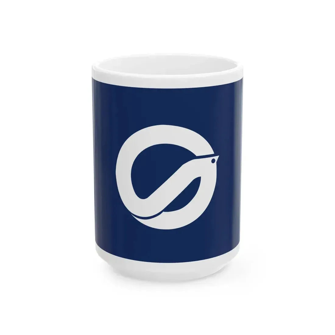 Flag of Saka Hiroshima (Japan) White Coffee Mug 15oz - Go Mug Yourself