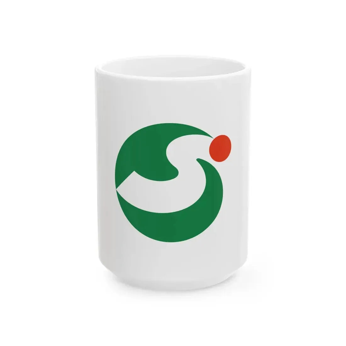 Flag of Sakai Fukui (Japan) White Coffee Mug 15oz - Go Mug Yourself