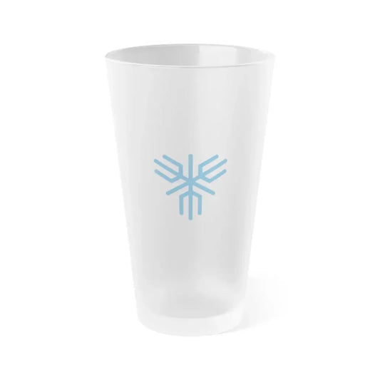 Flag of Sakai Osaka Japan - Frosted Pint Glass 16oz 16oz Frosted - Go Mug Yourself