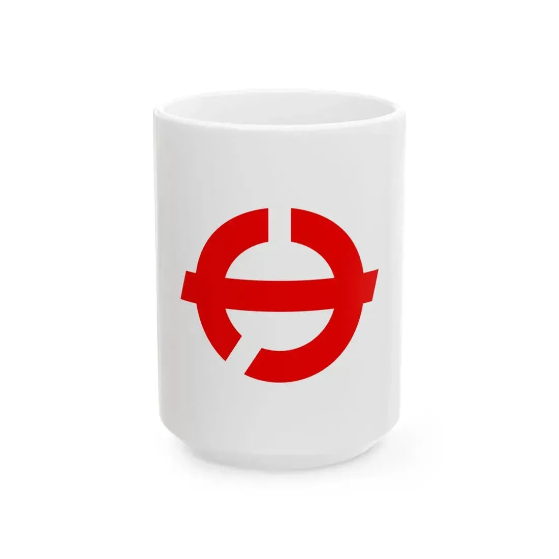 Flag of Sakaki Nagano (Japan) White Coffee Mug 15oz - Go Mug Yourself