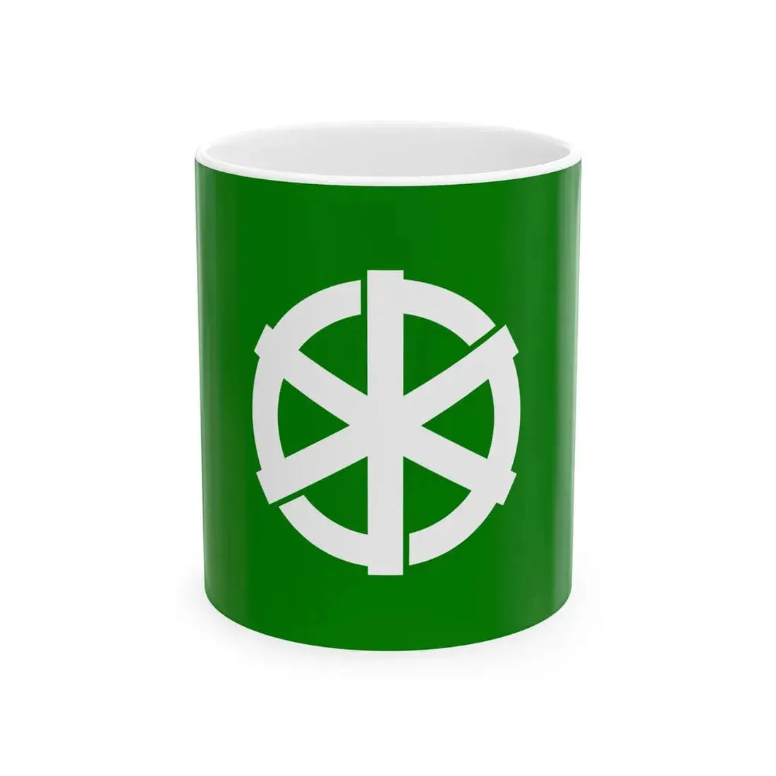 Flag of Sakauchi Gifu 1931-2005 (Japan) White Coffee Mug 11oz - Go Mug Yourself