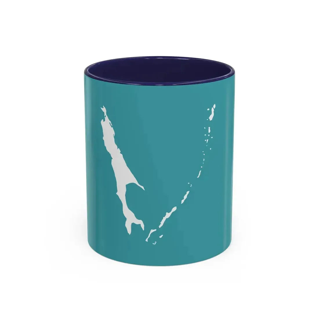 Flag of Sakhalin Oblast Russia - Accent Coffee Mug 11oz Navy - Go Mug Yourself
