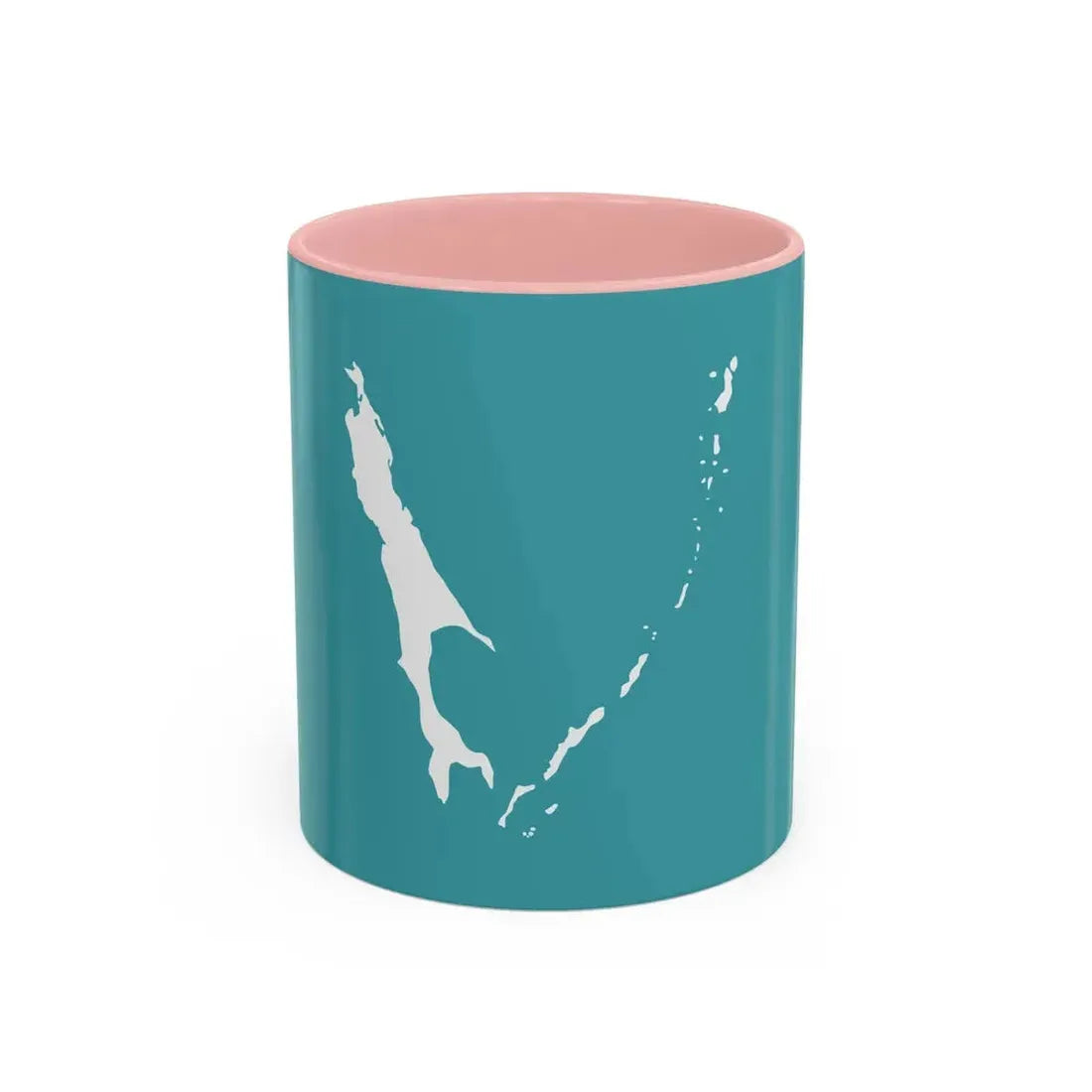 Flag of Sakhalin Oblast Russia - Accent Coffee Mug 11oz Pink - Go Mug Yourself