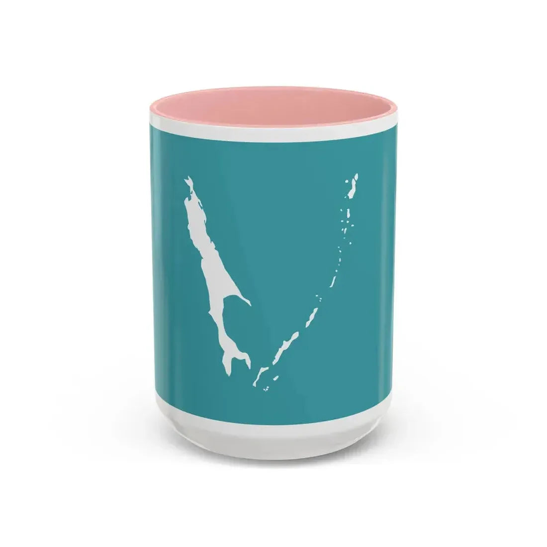 Flag of Sakhalin Oblast Russia - Accent Coffee Mug 15oz Pink - Go Mug Yourself
