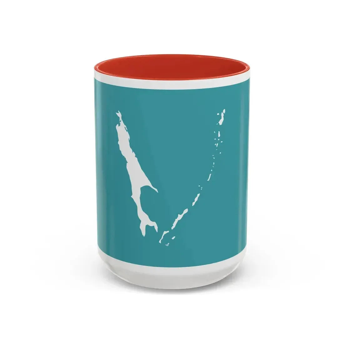 Flag of Sakhalin Oblast Russia - Accent Coffee Mug 15oz Red - Go Mug Yourself