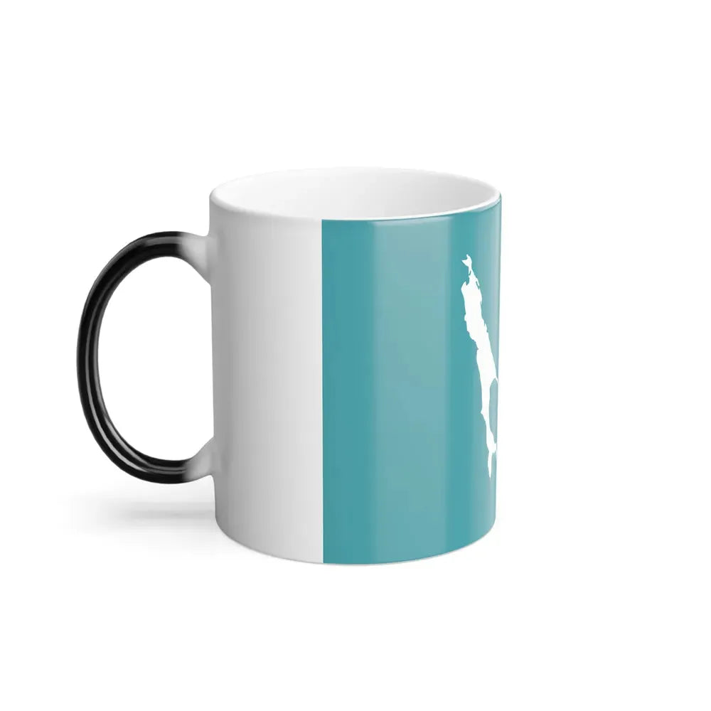 Flag of Sakhalin Oblast Russia - Color Changing Coffee Mug - Go Mug Yourself