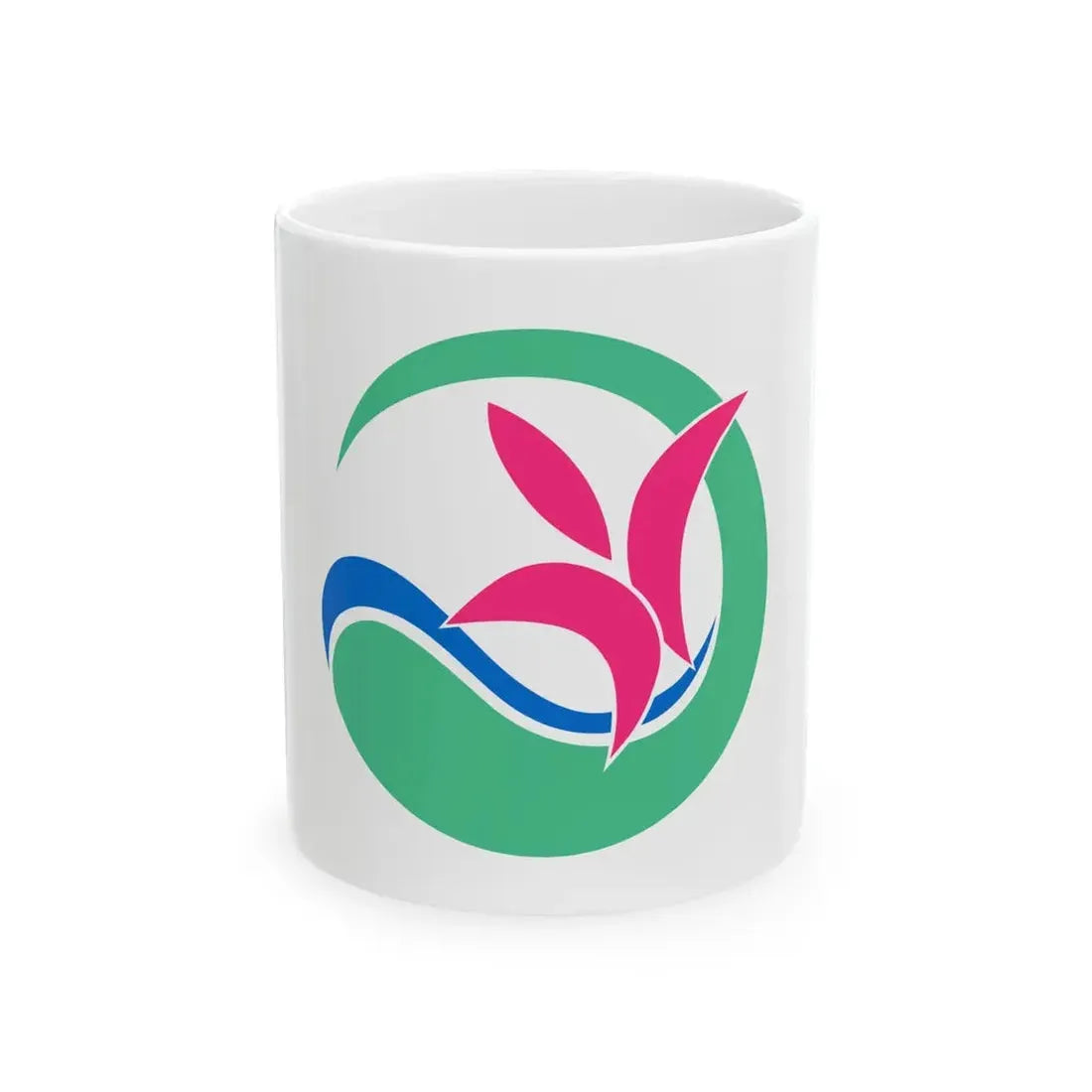 Flag of Sakuho Nagano (Japan) White Coffee Mug 11oz - Go Mug Yourself