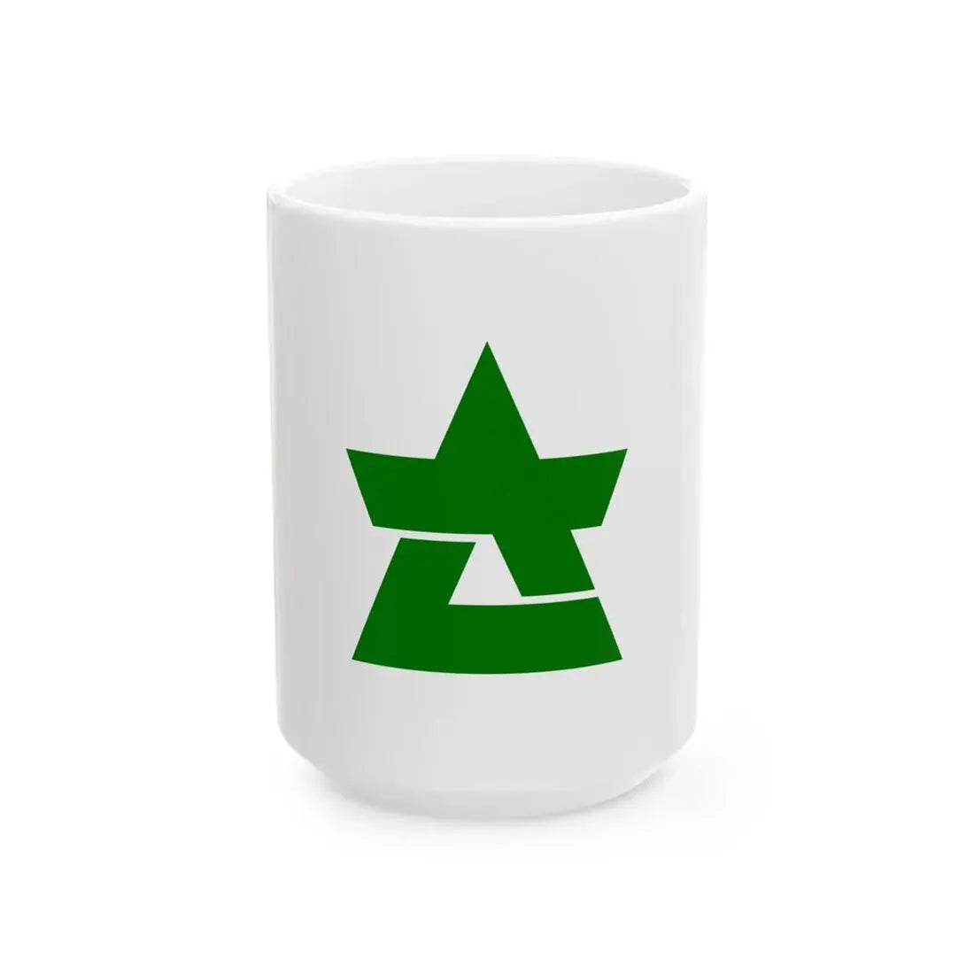 Flag of Sakuma Shizuoka 1966-2005 (Japan) White Coffee Mug 15oz - Go Mug Yourself