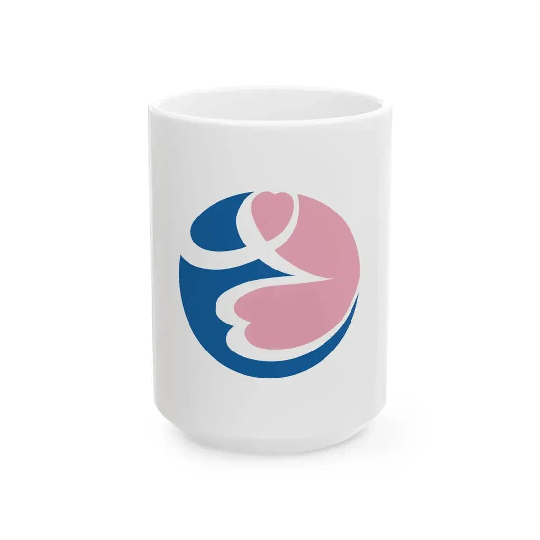 Flag of Sakura Tochigi no text (Japan) White Coffee Mug 15oz - Go Mug Yourself