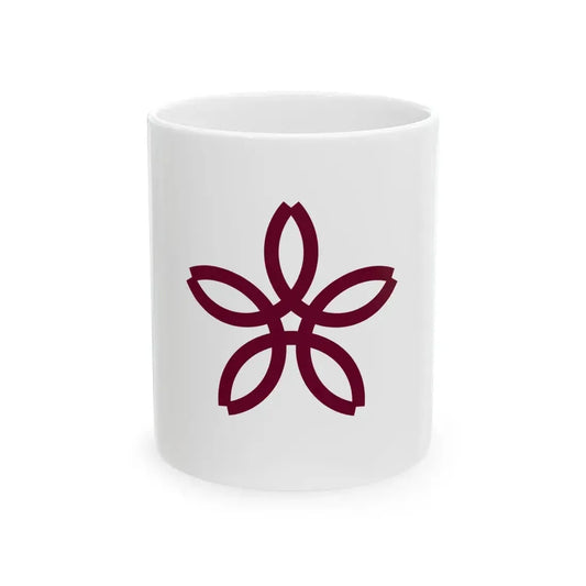 Flag of Sakurai Nara (Japan) White Coffee Mug 11oz - Go Mug Yourself
