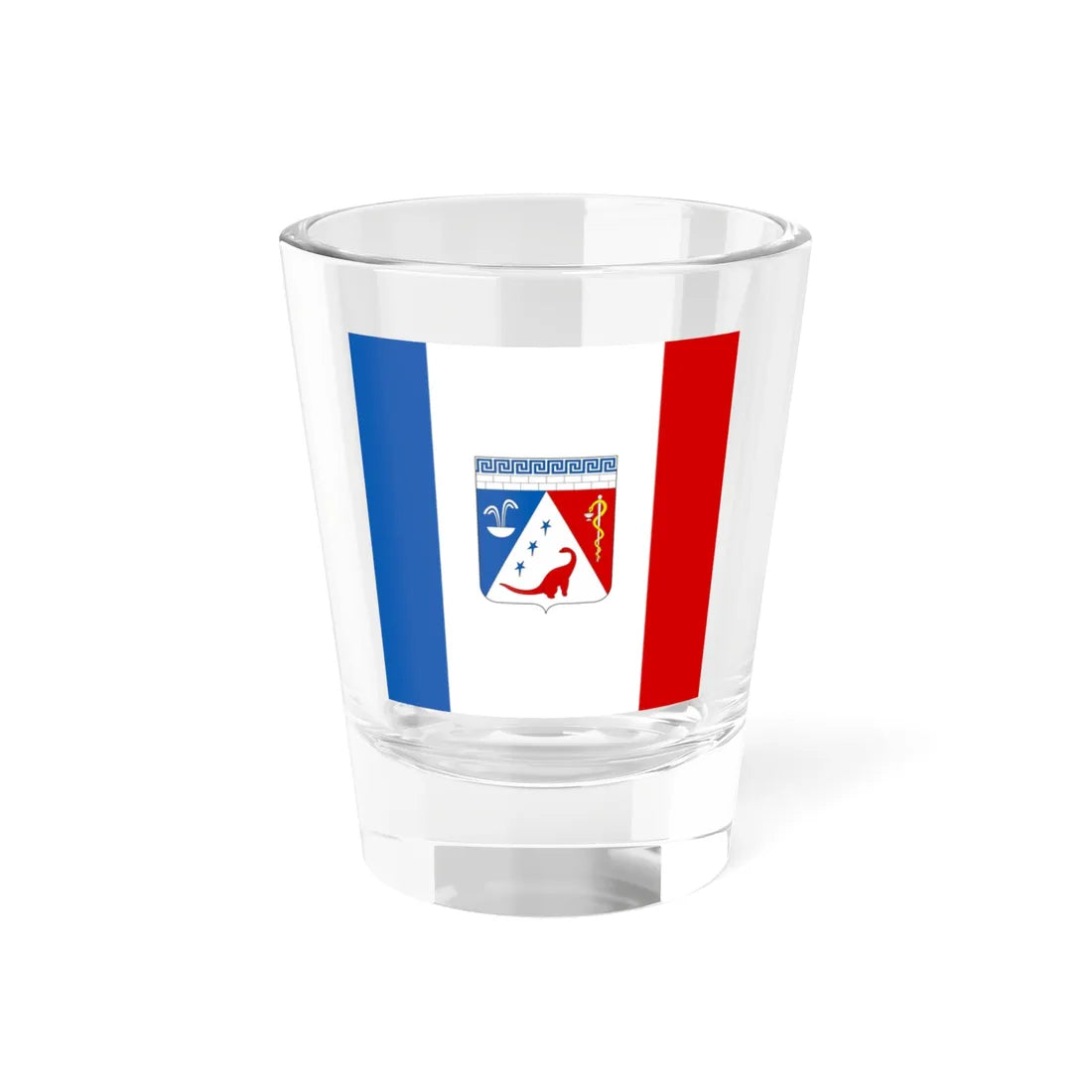 Flag of Saky Crimea Ukraine (Ukraine) Shot Glass 1.5oz 1.5oz - Go Mug Yourself