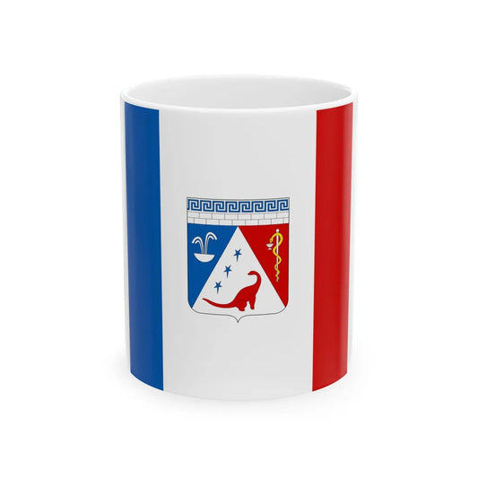 Flag of Saky Crimea Ukraine (Ukraine) White Coffee Mug 11oz - Go Mug Yourself
