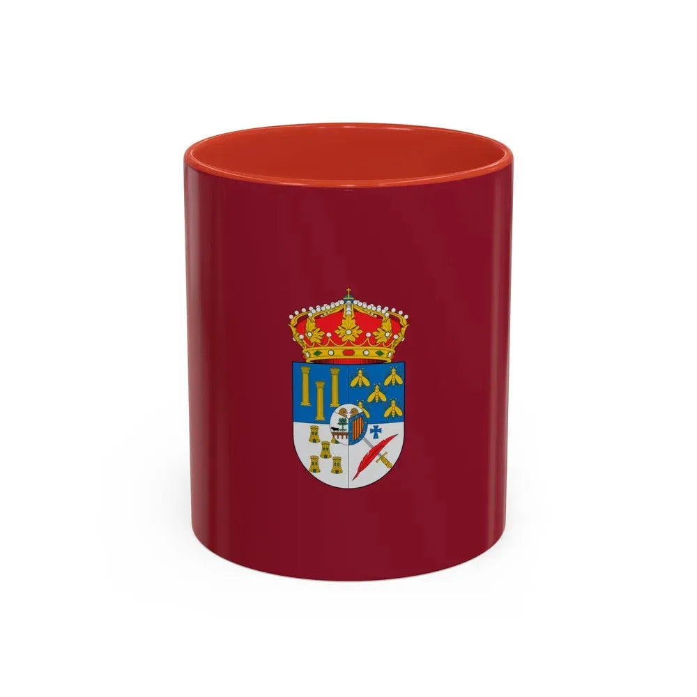 Flag of Salamanca Spain - Accent Coffee Mug 11oz Red - Go Mug Yourself