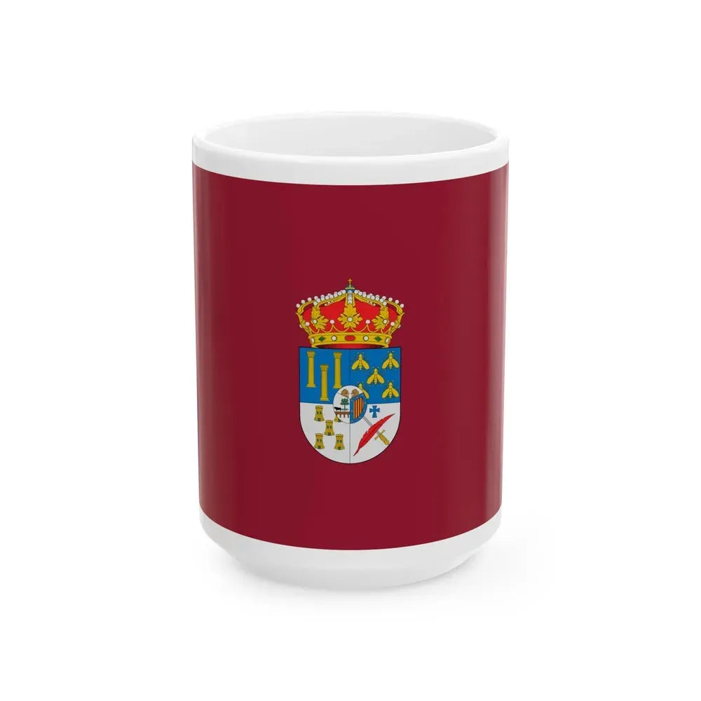 Flag of Salamanca Spain - White Coffee Mug 15oz - Go Mug Yourself