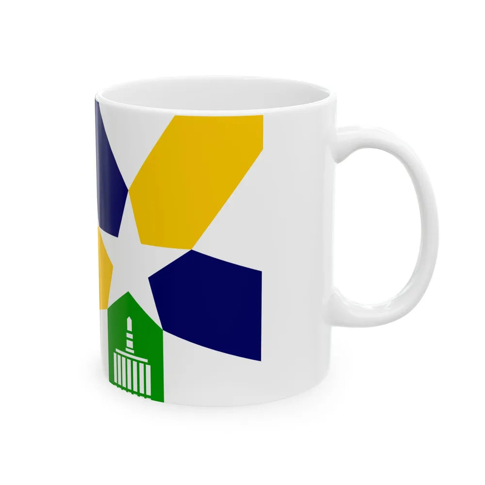 Flag of Salem Oregon 1972-2022 (United States) White Coffee Mug - Go Mug Yourself