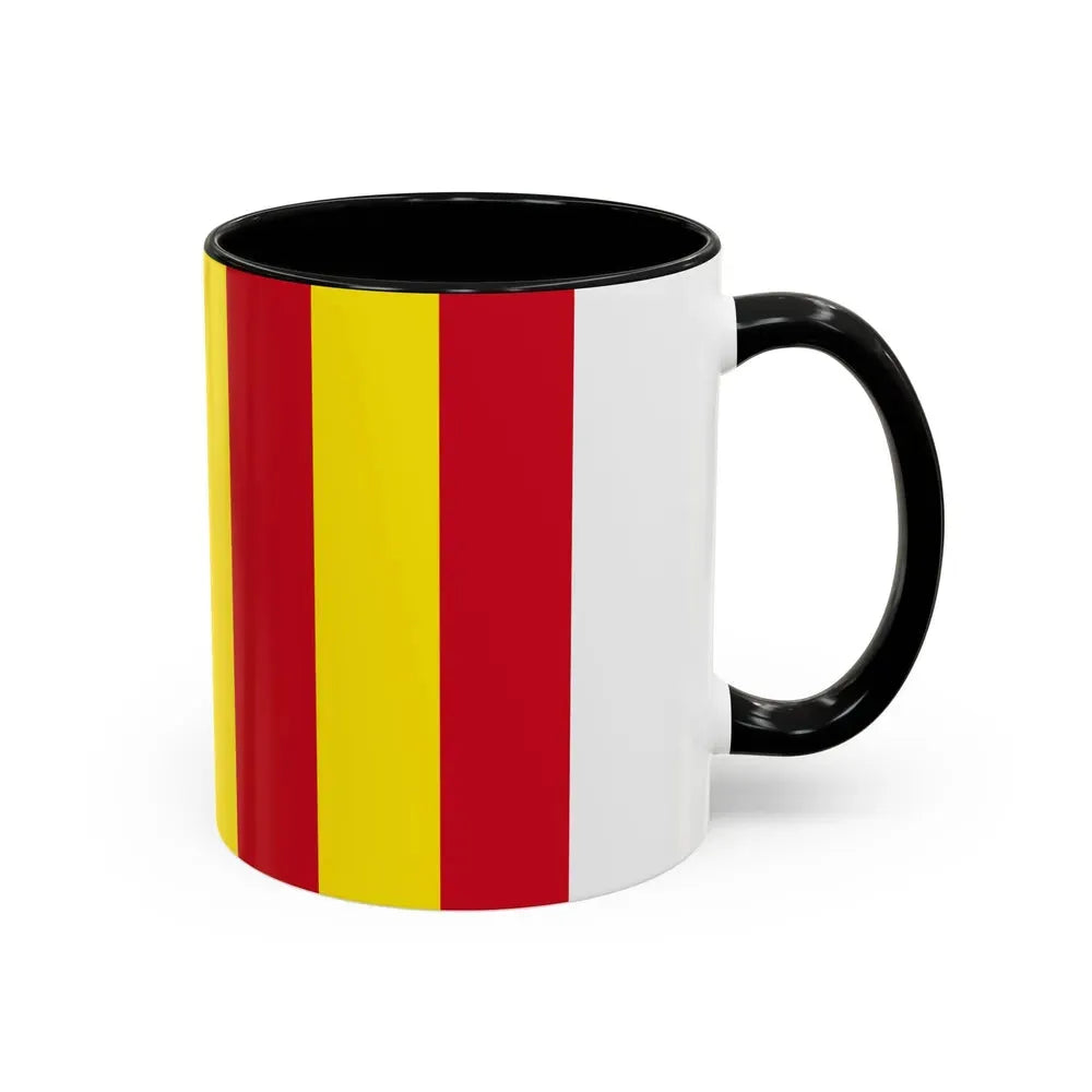 Flag of Salerno Italy - Accent Coffee Mug - Go Mug Yourself