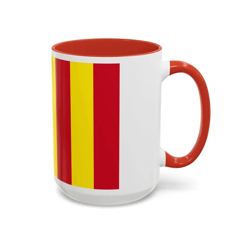 Flag of Salerno Italy - Accent Coffee Mug - Go Mug Yourself
