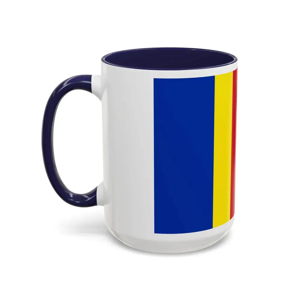 Flag of Salerno Italy - Accent Coffee Mug - Go Mug Yourself
