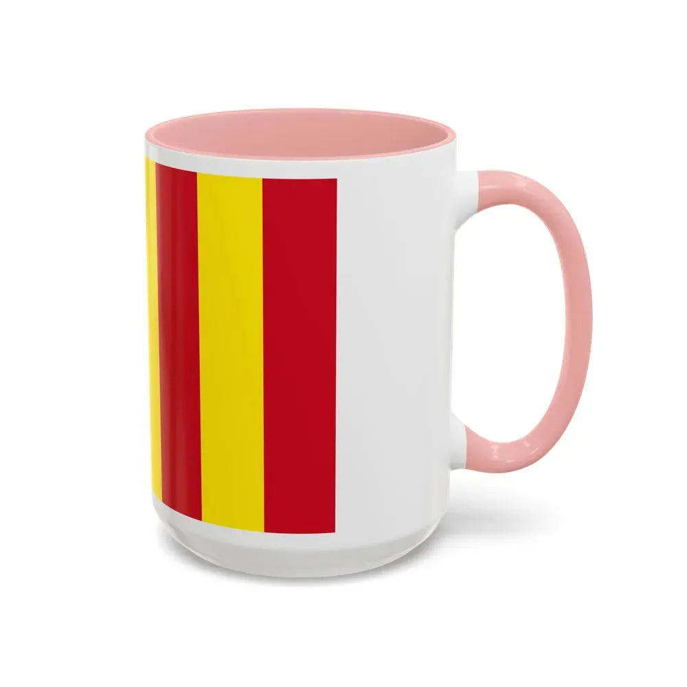 Flag of Salerno Italy - Accent Coffee Mug - Go Mug Yourself