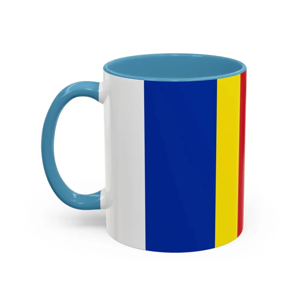 Flag of Salerno Italy - Accent Coffee Mug - Go Mug Yourself