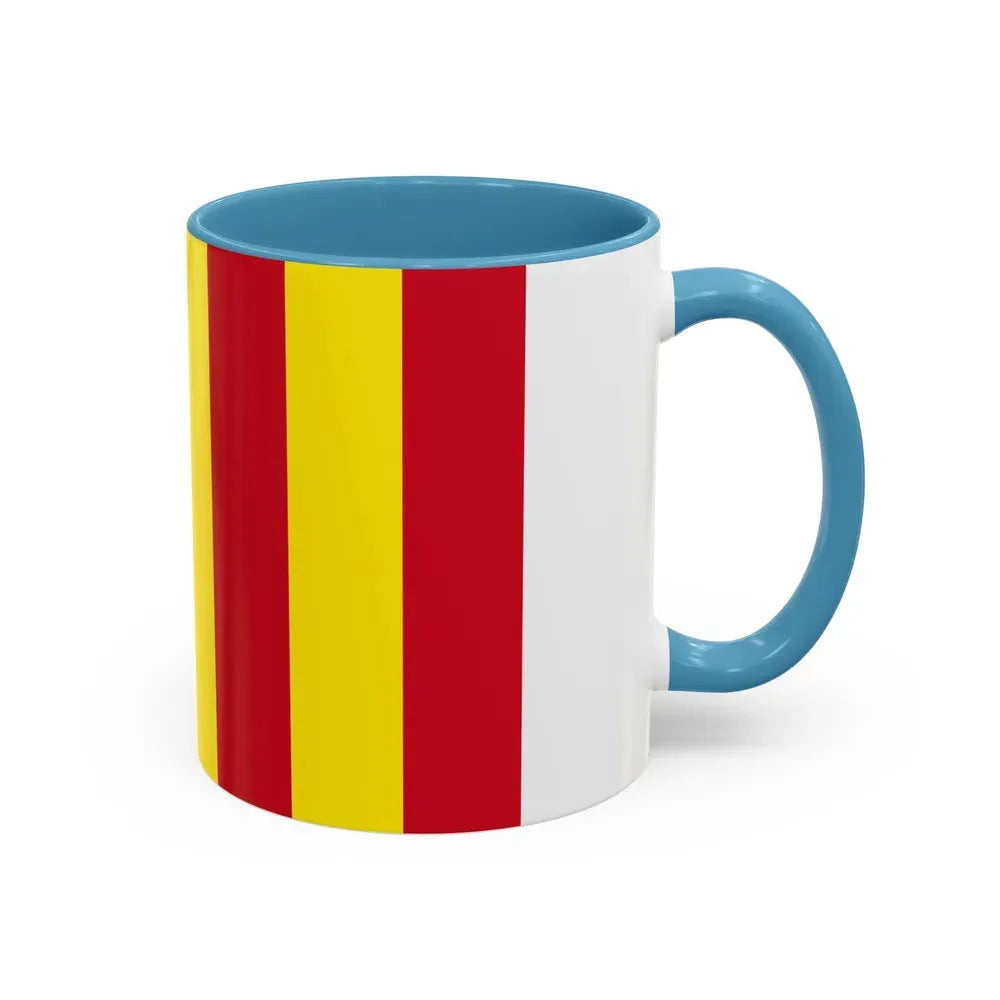 Flag of Salerno Italy - Accent Coffee Mug - Go Mug Yourself
