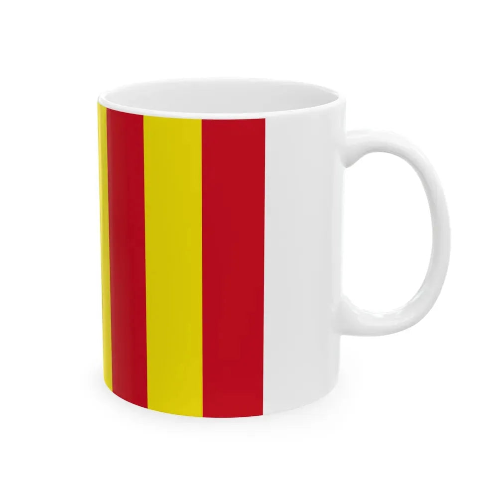 Flag of Salerno Italy - White Coffee Mug - Go Mug Yourself