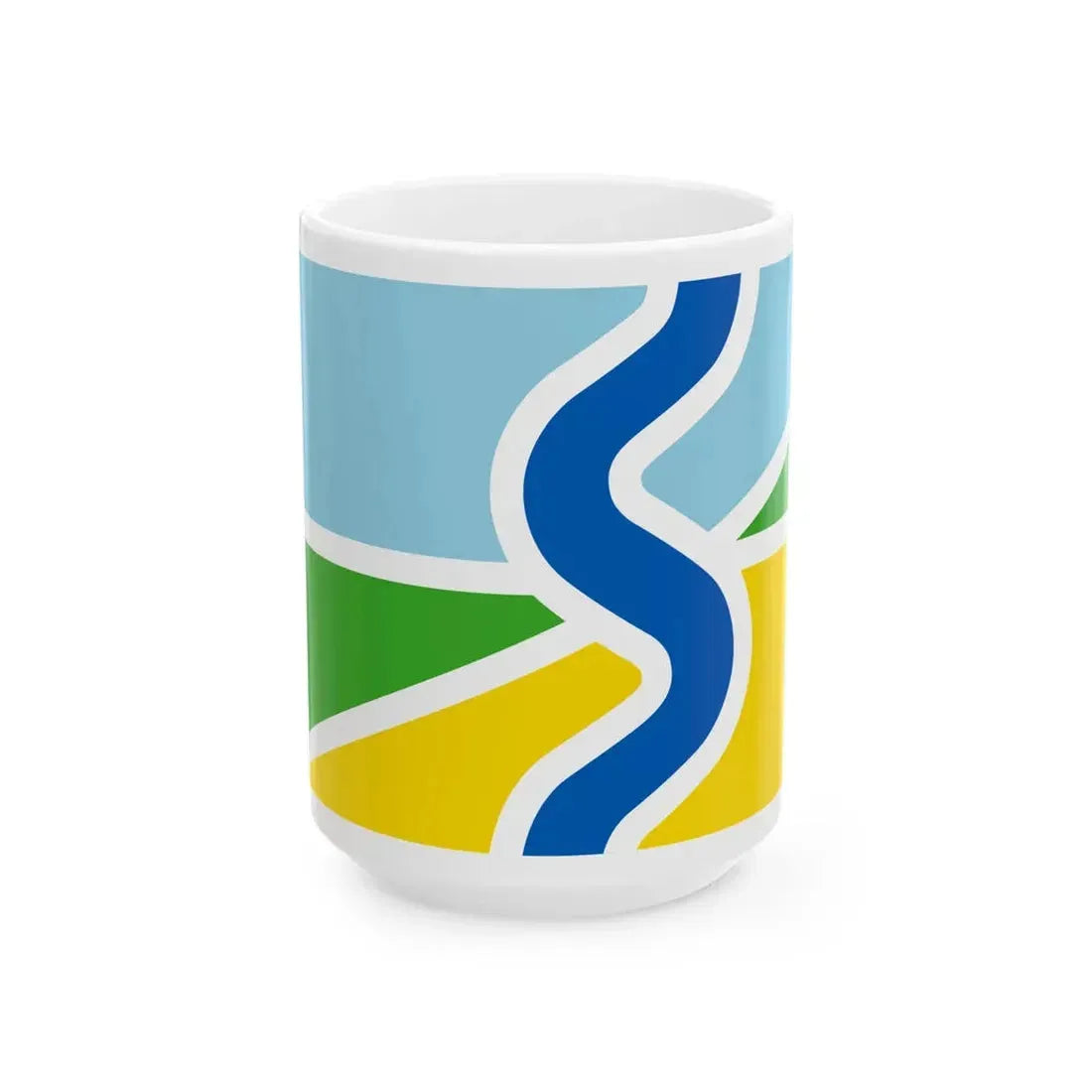 Flag of Salland Netherlands (Netherlands) White Coffee Mug 15oz - Go Mug Yourself