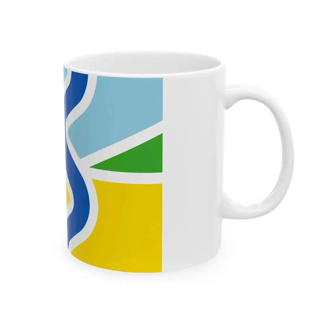 Flag of Salland Netherlands (Netherlands) White Coffee Mug - Go Mug Yourself