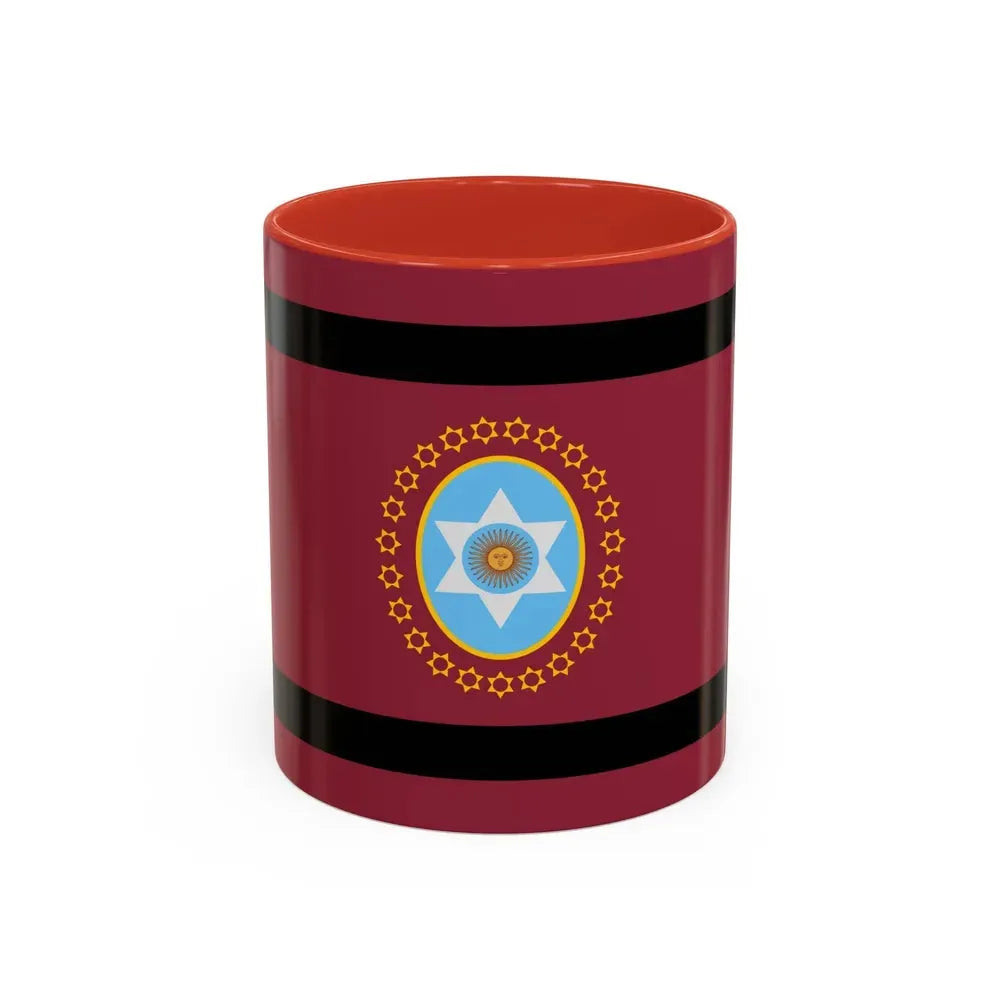 Flag of Salta Province Argentina - Accent Coffee Mug 11oz Red - Go Mug Yourself