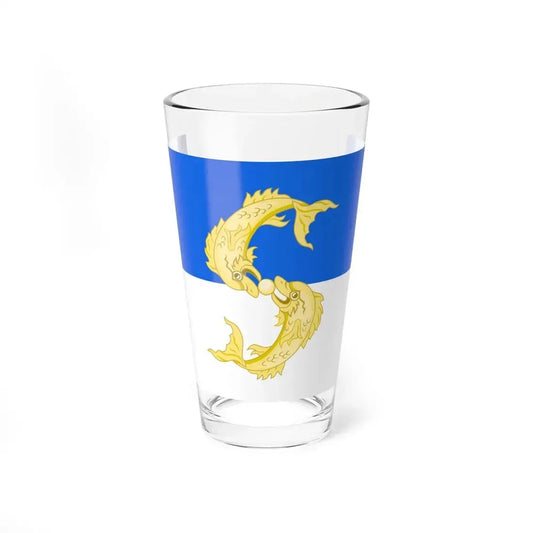 Flag of Saluzzo (Italy) Pint Glass 16oz 16oz - Go Mug Yourself