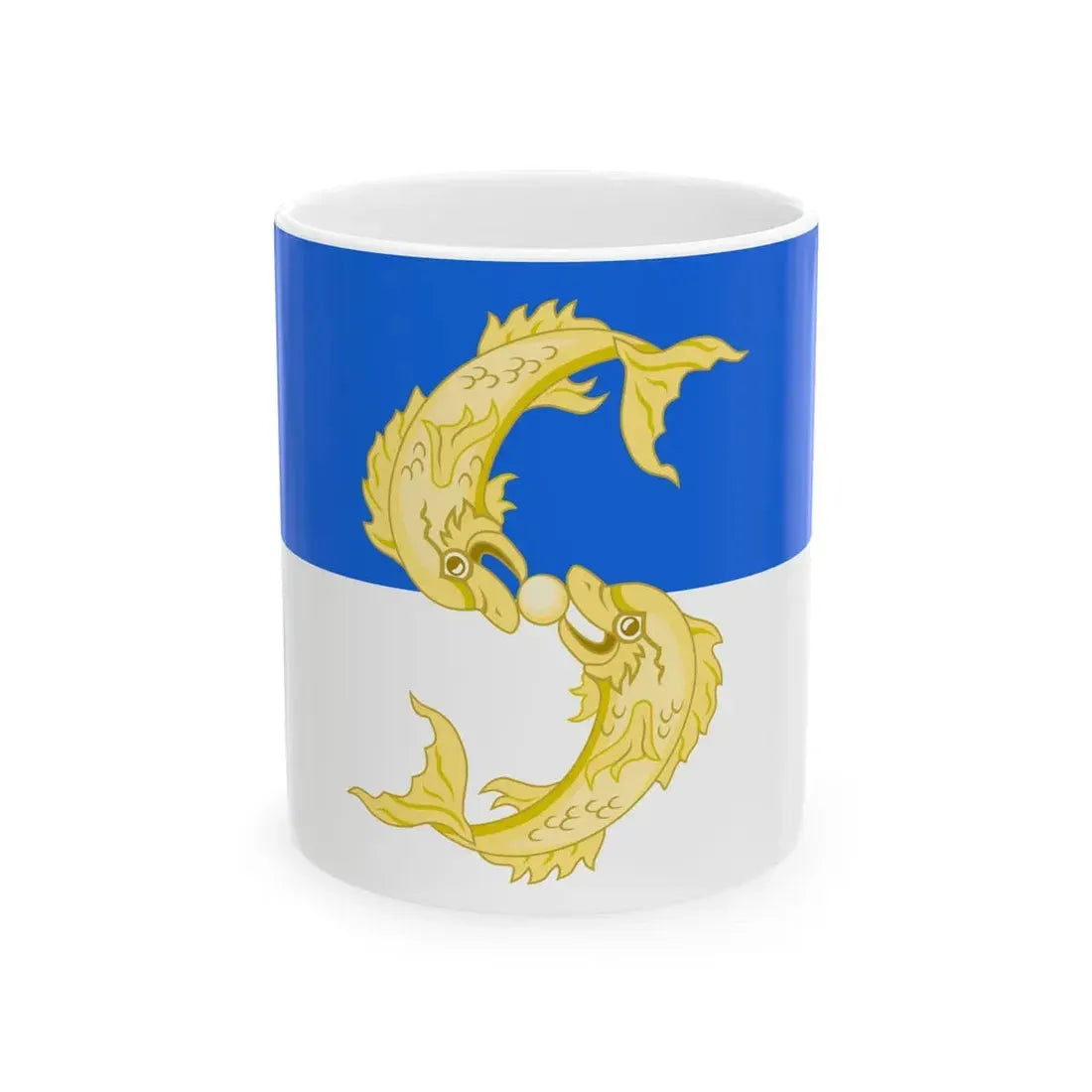 Flag of Saluzzo (Italy) White Coffee Mug 11oz - Go Mug Yourself