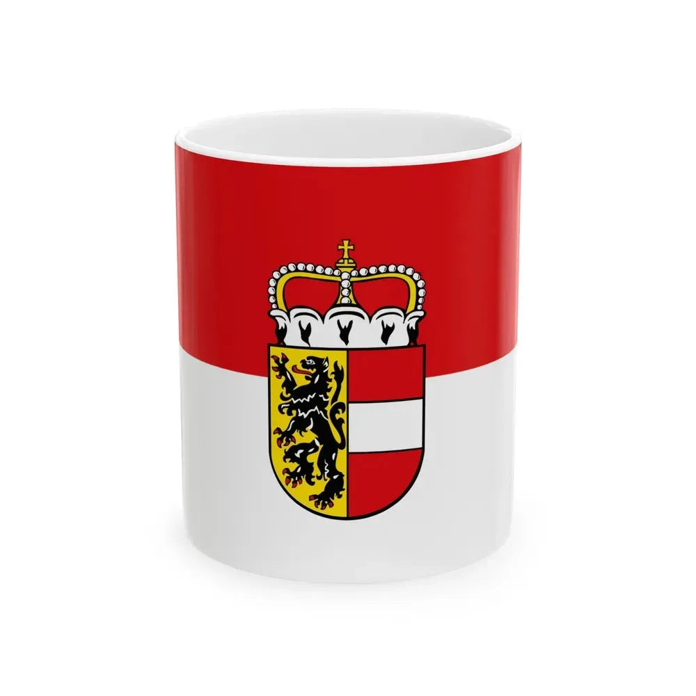 Flag of Salzburg Austria - White Coffee Mug 11oz - Go Mug Yourself