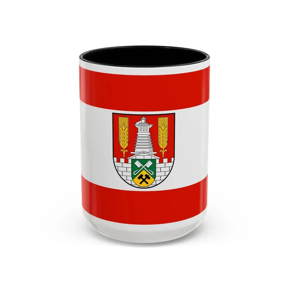 Flag of Salzgitter Germany - Accent Coffee Mug 15oz Black - Go Mug Yourself