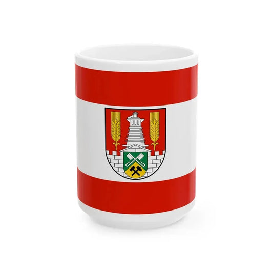 Flag of Salzgitter Germany - White Coffee Mug 15oz - Go Mug Yourself