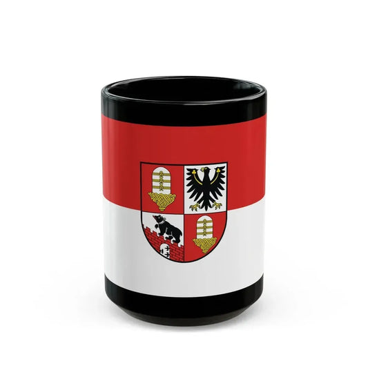 Flag of Salzlandkreis Germany - Black Coffee Mug 15oz - Go Mug Yourself