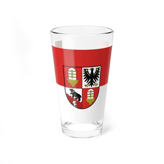 Flag of Salzlandkreis Germany - Pint Glass 16oz 16oz - Go Mug Yourself