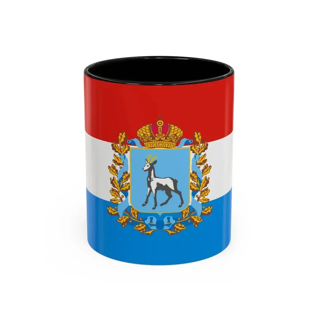 Flag of Samara Oblast Russia - Accent Coffee Mug 11oz Black - Go Mug Yourself