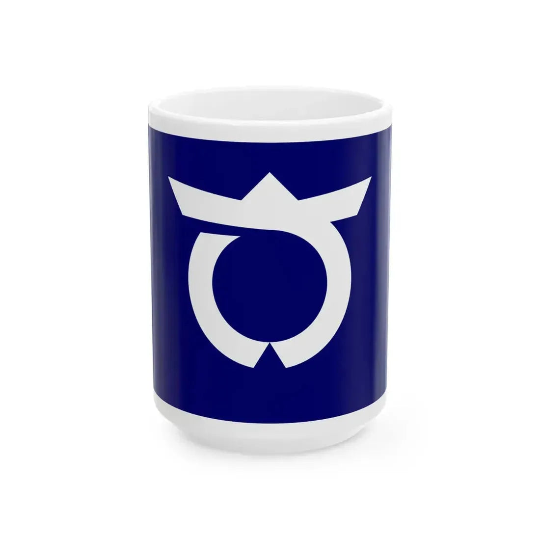 Flag of Samegawa Fukushima (Japan) White Coffee Mug 15oz - Go Mug Yourself