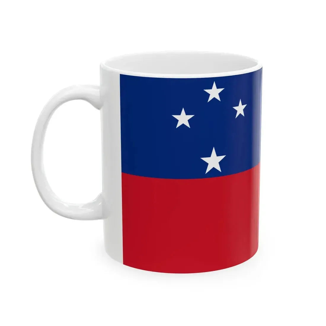 Flag of Samoa 1948-1949 (Samoa) White Coffee Mug - Go Mug Yourself
