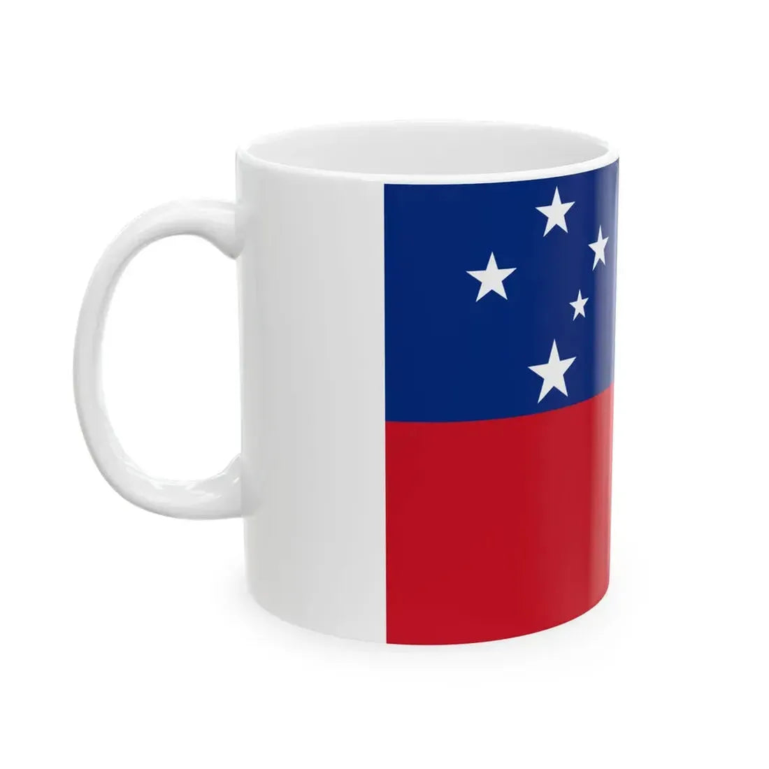 Flag of Samoa 3-2 (Samoa) White Coffee Mug - Go Mug Yourself